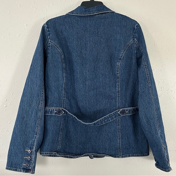 Vintage Bailey’s Point Denim Jacket 90s Y2K Casual Comfy Large XL - Picture 4 of 6